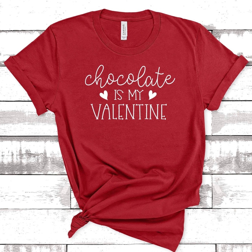 Chocolate is my Valentine graphic tee